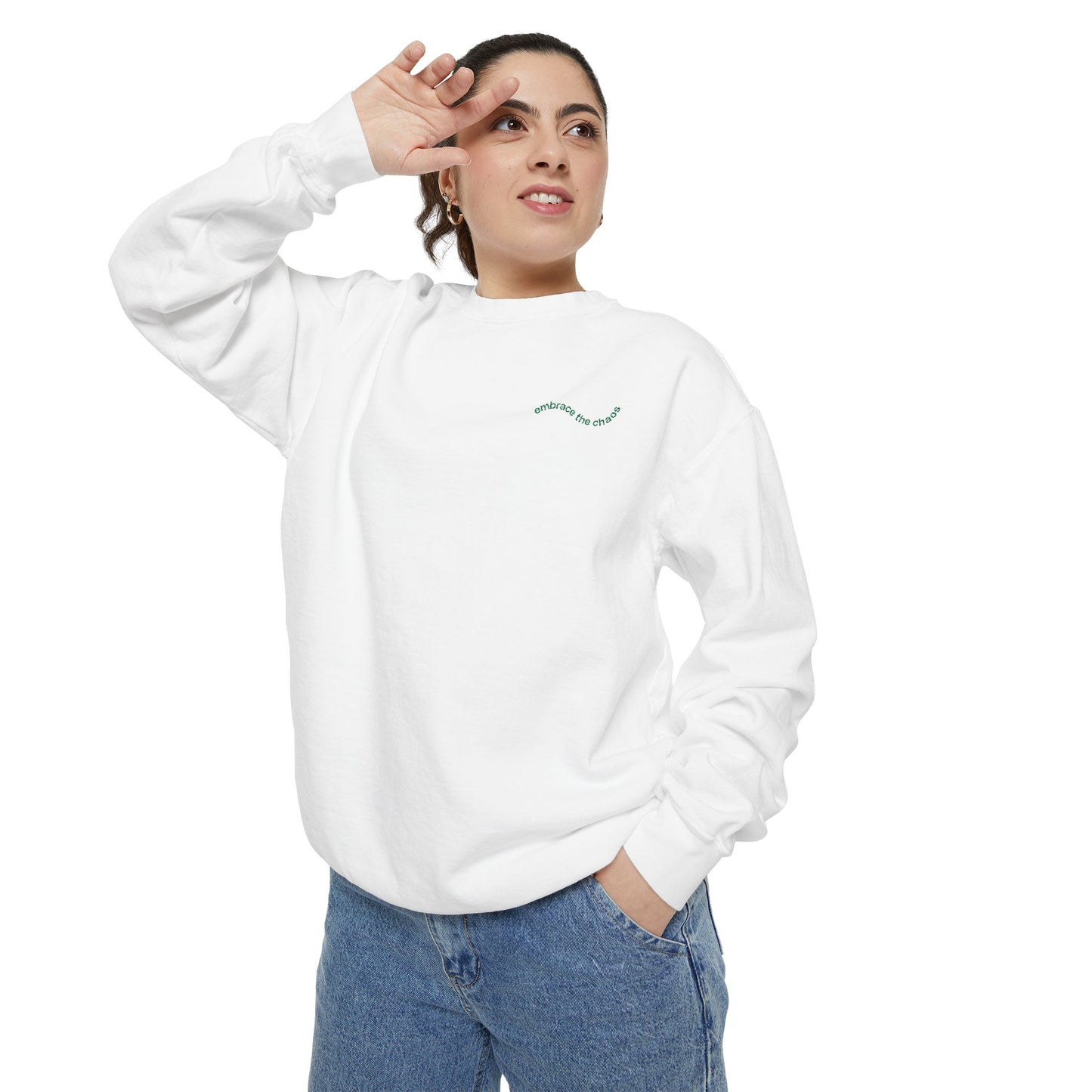 Embrace the Chaos Embroidered – Green