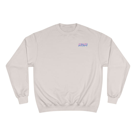 Mom Block Sweatshirt in Pink and Blue
